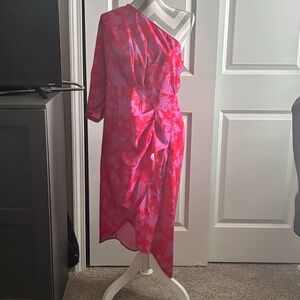 Asymmetrical Pink Dress